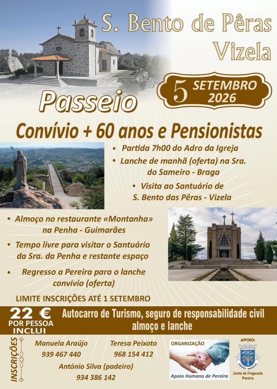 Passeio Conv&iacute;vio + 60 anos e Pensionistas